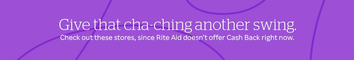 Rite Aid banner - Rakuten coupons and Cash Back